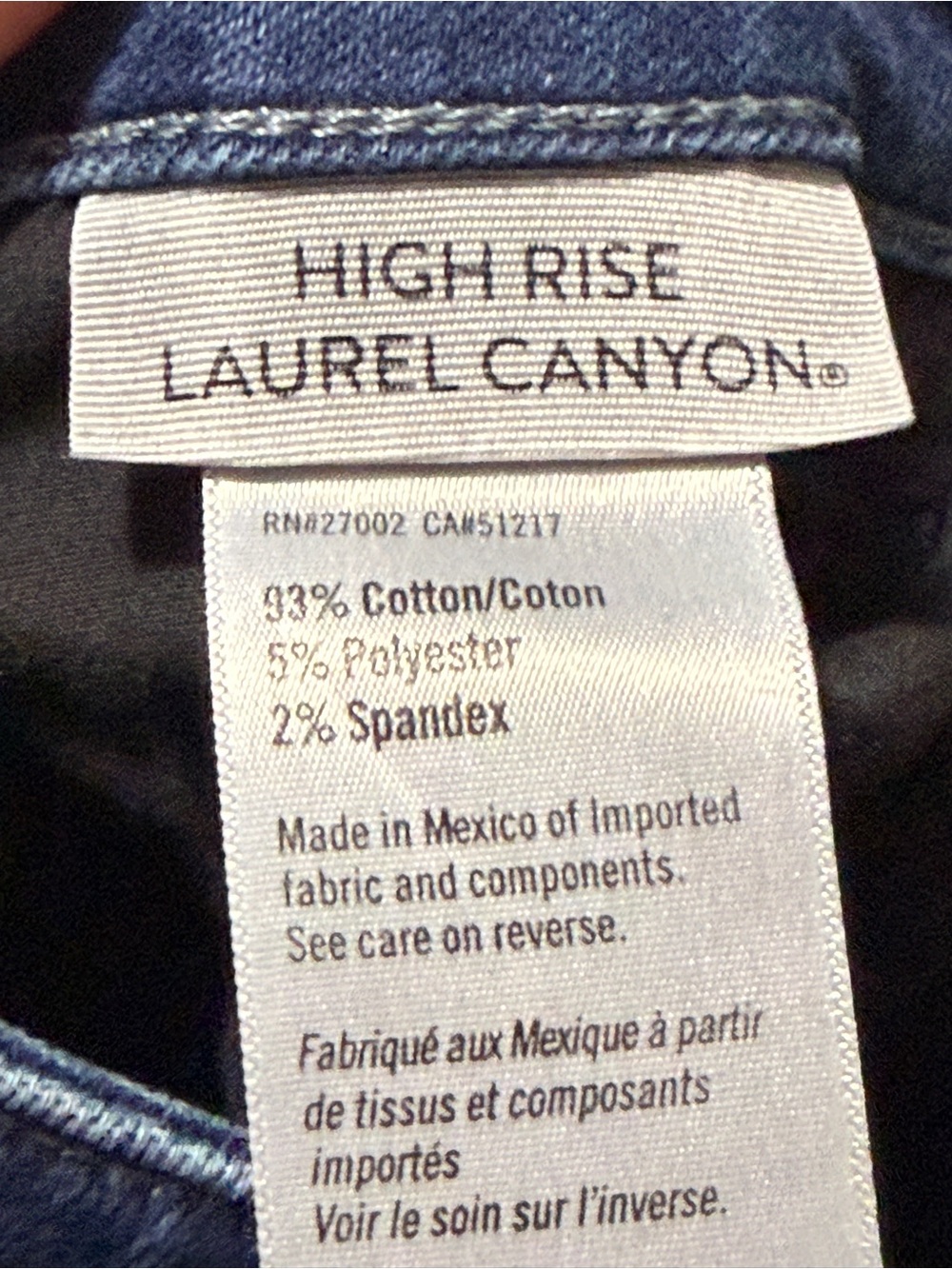 Paige High Rise Laurel Canyon Jeans Women's 25 Bootcut Dark Wash Stretch Denim - Picture 4 of 5